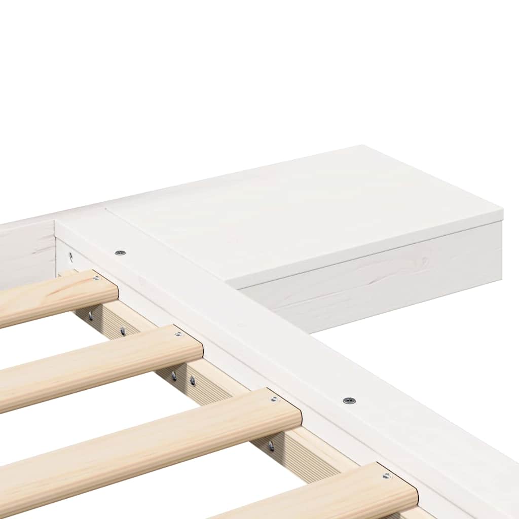 Bettgestell Weiß 180 x 200 cm Holz